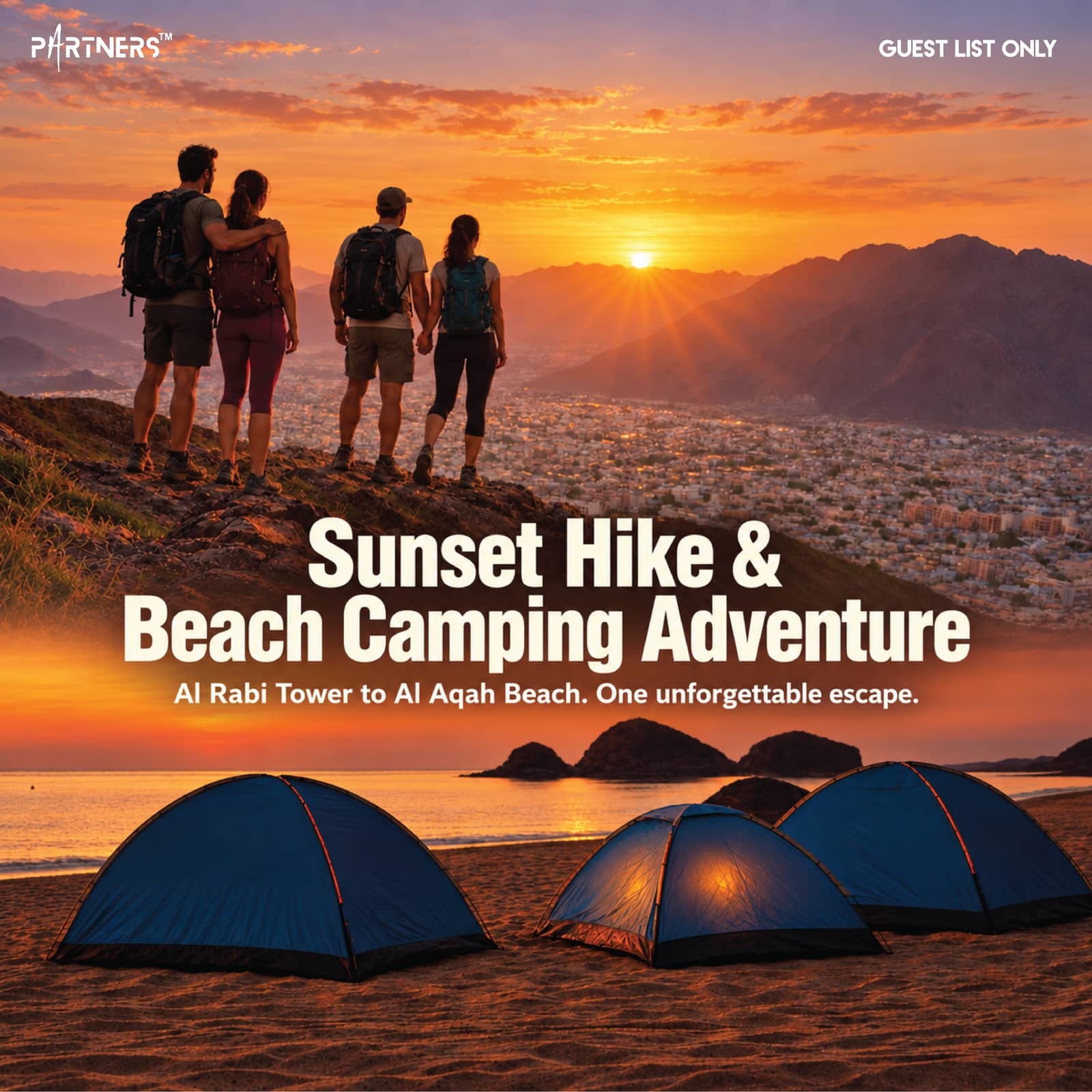 Sunset Hike & Beach Camping Adventure