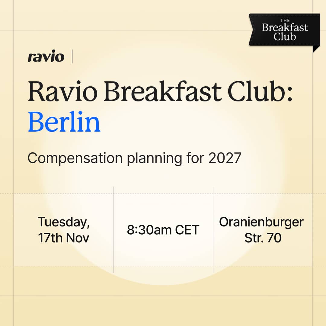 Ravio Breakfast Club Berlin: Comp planning for 2027