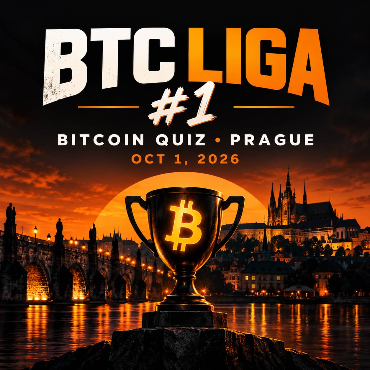 BTC LIGA #1 Praha – Bitcoin Quiz & Meetup 🇨🇿