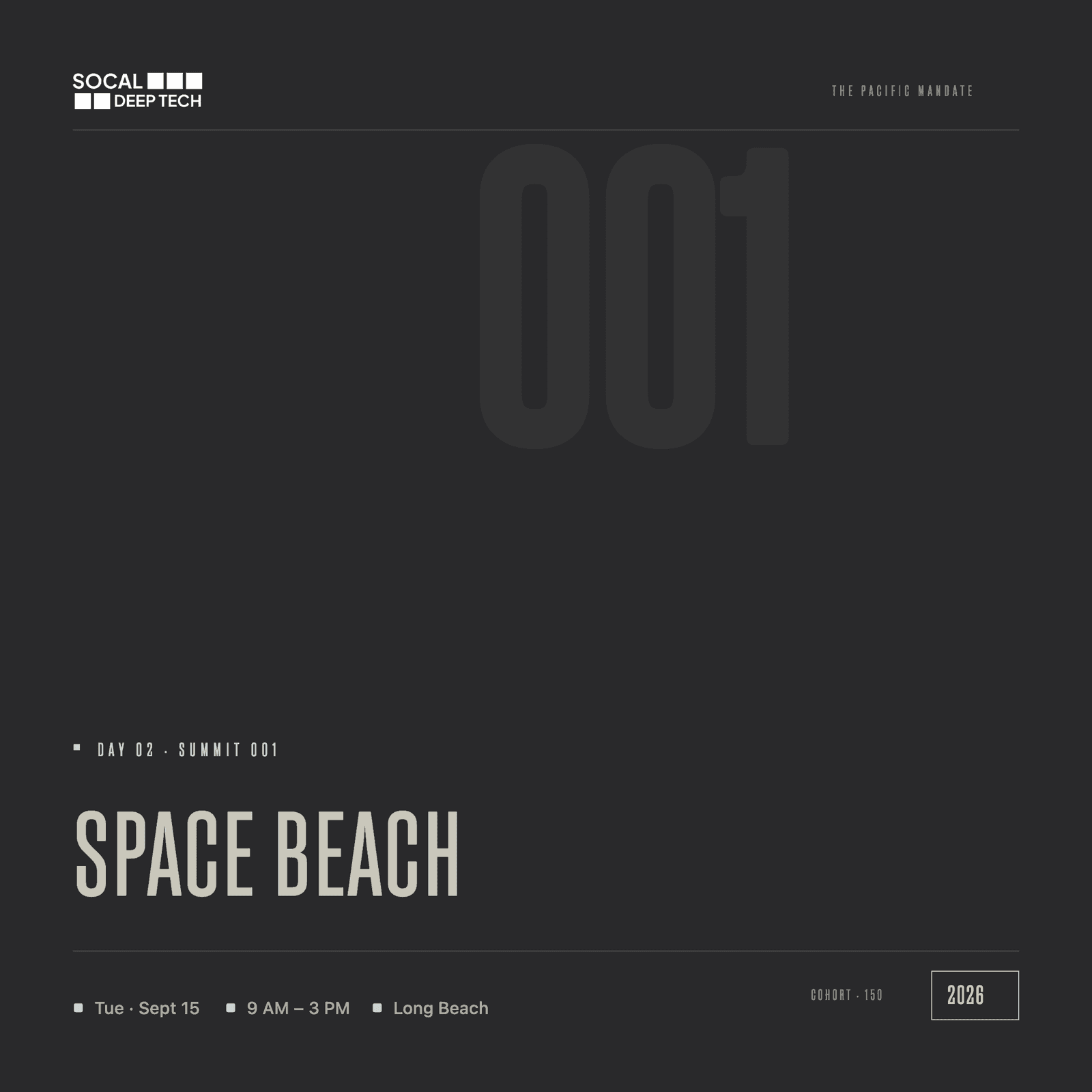 SPACE BEACH: SUMMIT 001