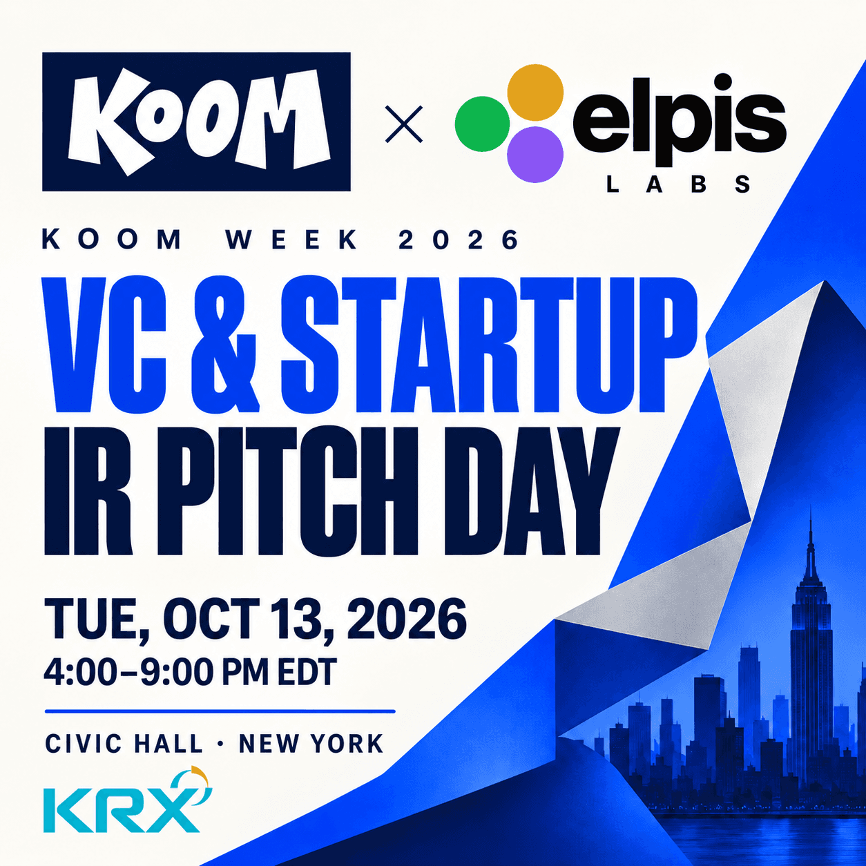KOOM VC/Startup Pitch Day