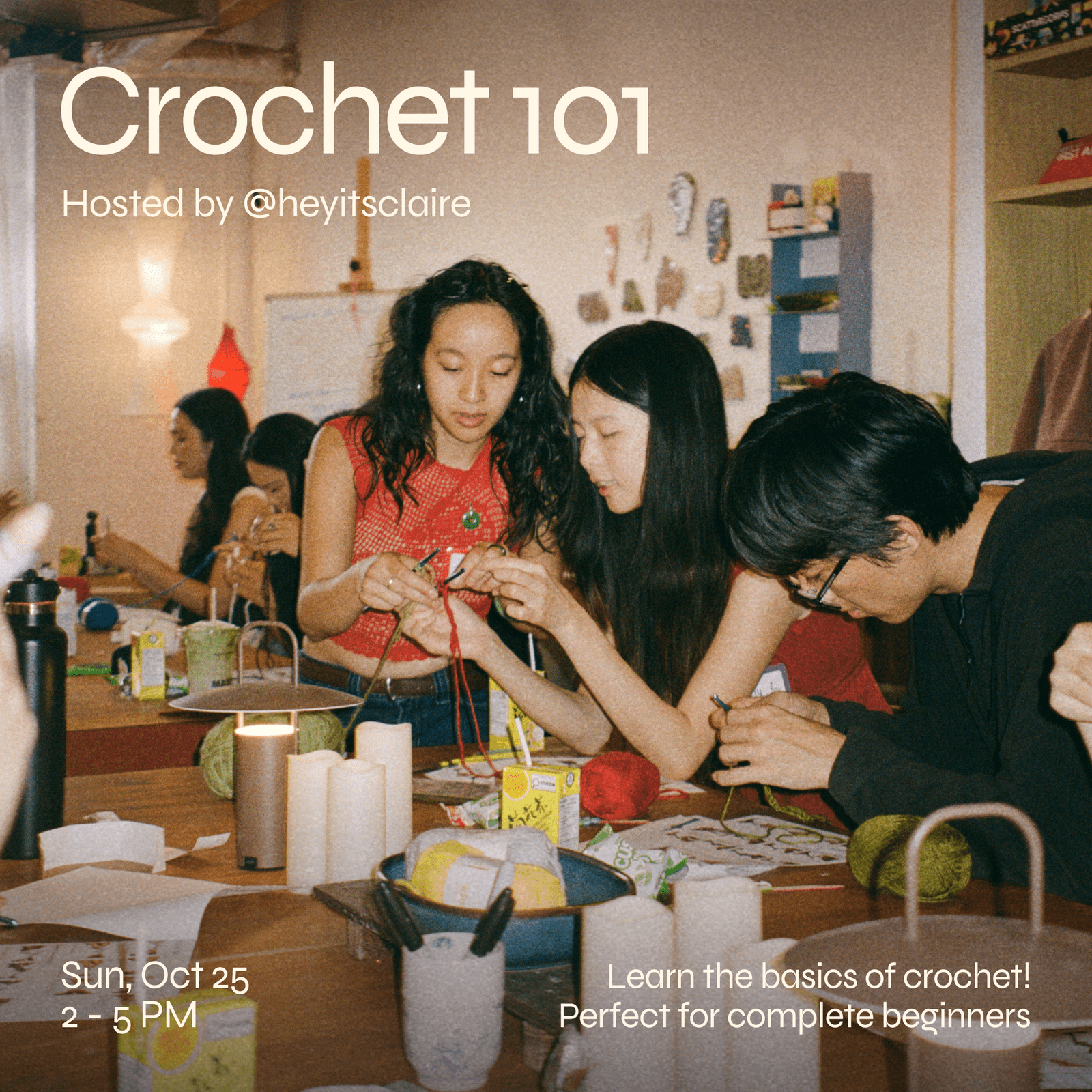 Crochet 101 w/ @heyitsclaire