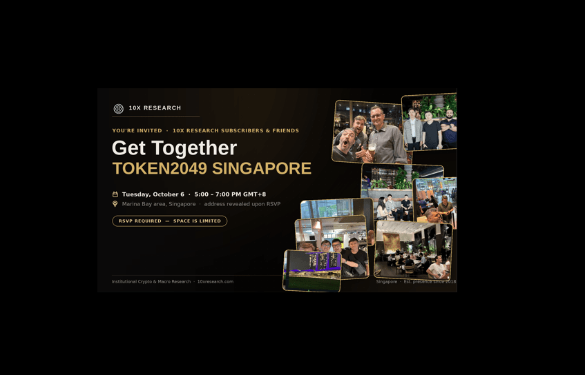 10x Research 'Get Together' Token2049 Singapore