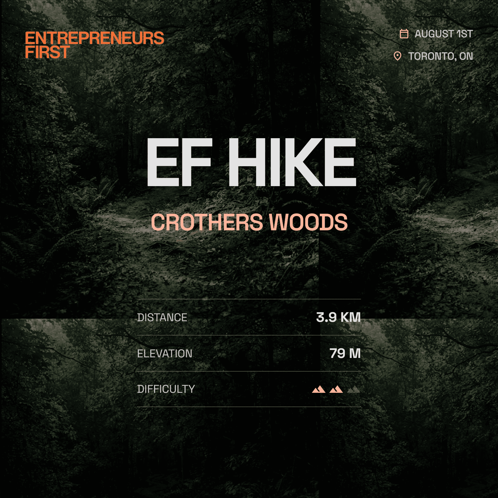 EF Toronto Crothers Wood Hike
