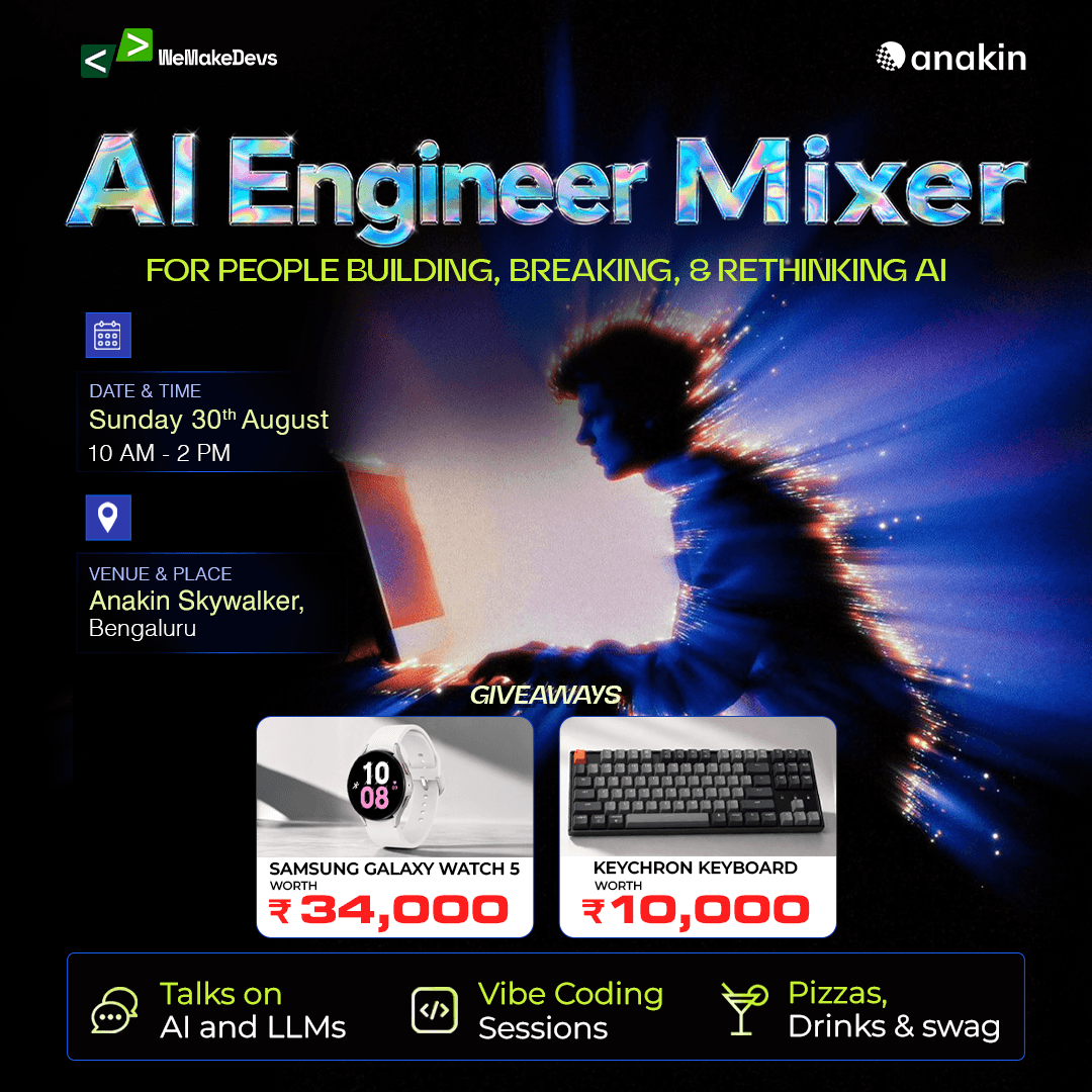 AI Engineer Mixer | Giveaways Worth ₹50,000