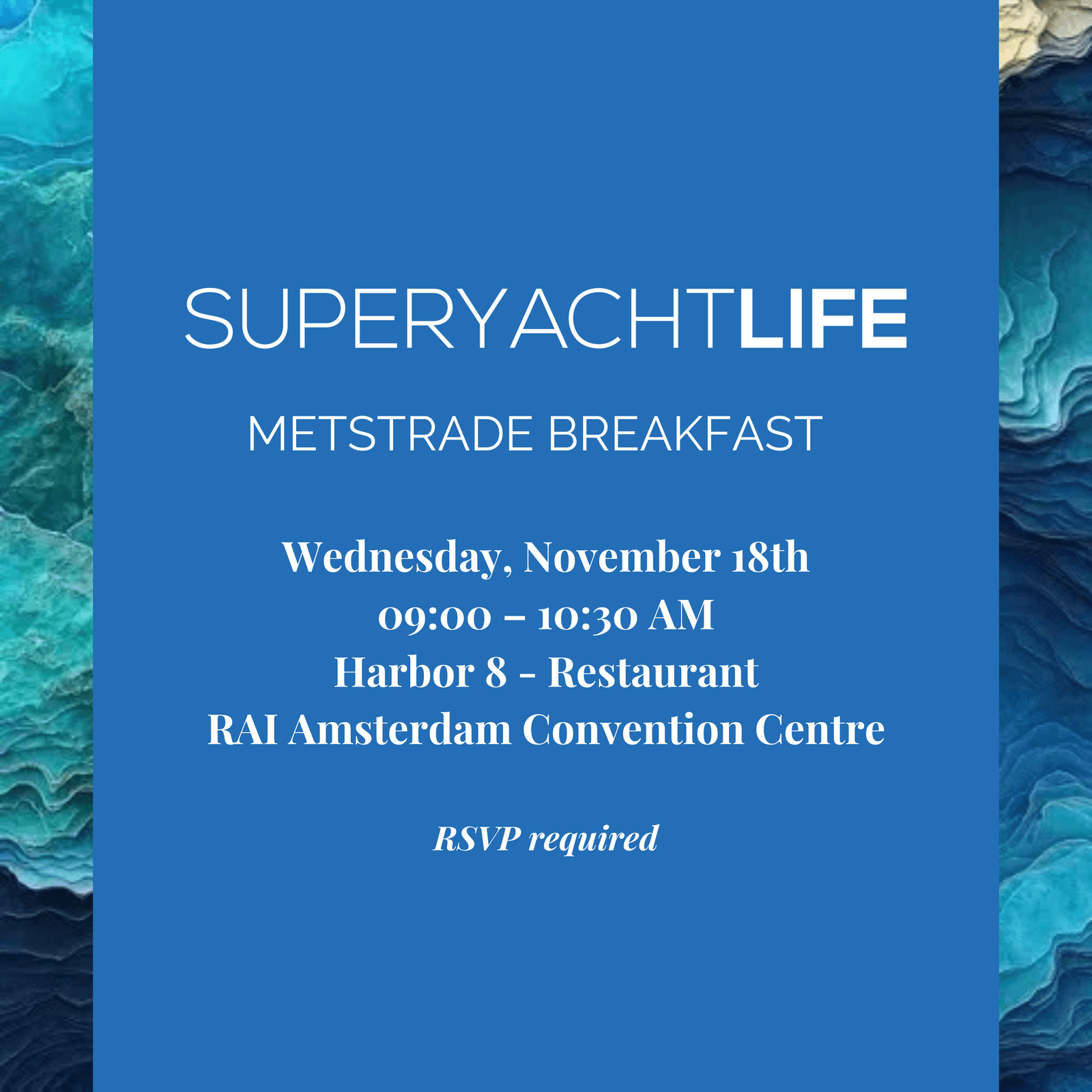 SYL Metstrade Breakfast