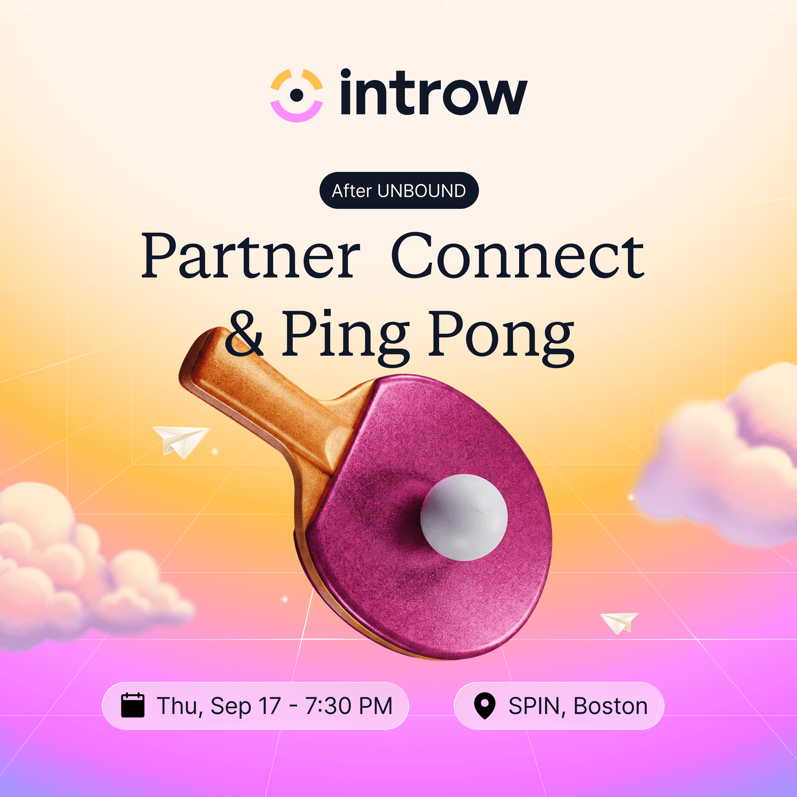 Ping Pong Partner Connect at Unbound