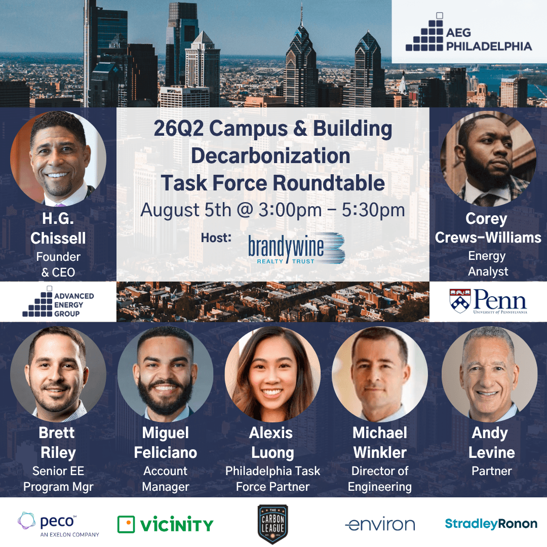 AEG Philadelphia 26Q2 Campus & Building Decarbonization Task Force Roundtable