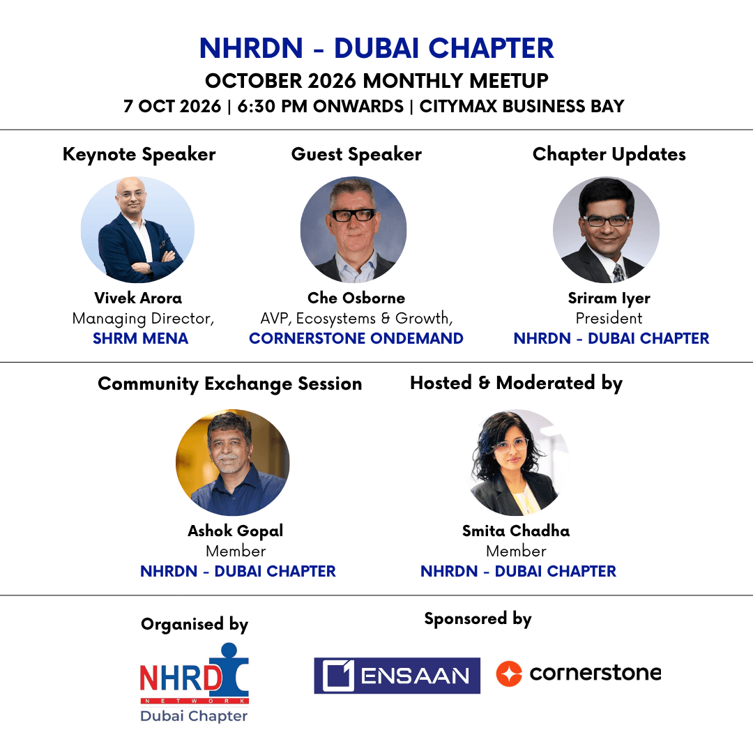 NHRDN DXB October 2026 Monthly Meetup