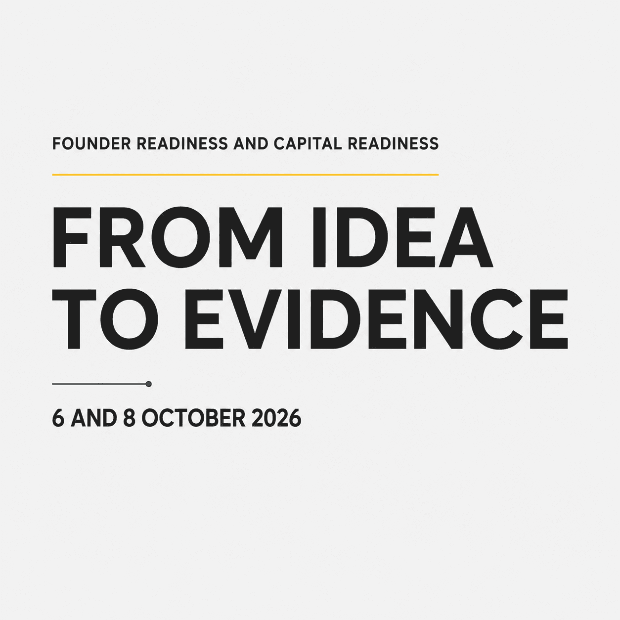 From Idea to Evidence