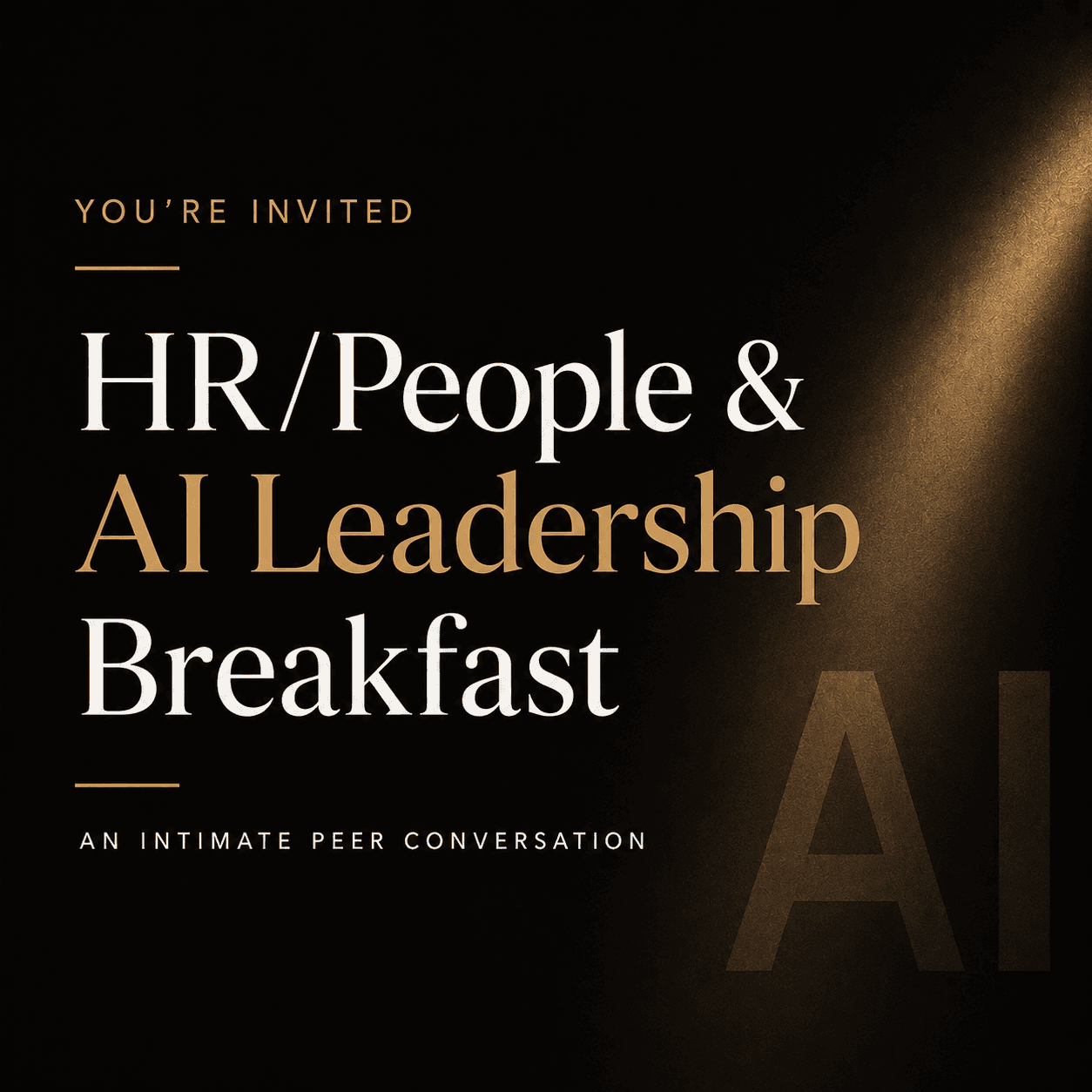 HR/People & AI Leadership Breakfast