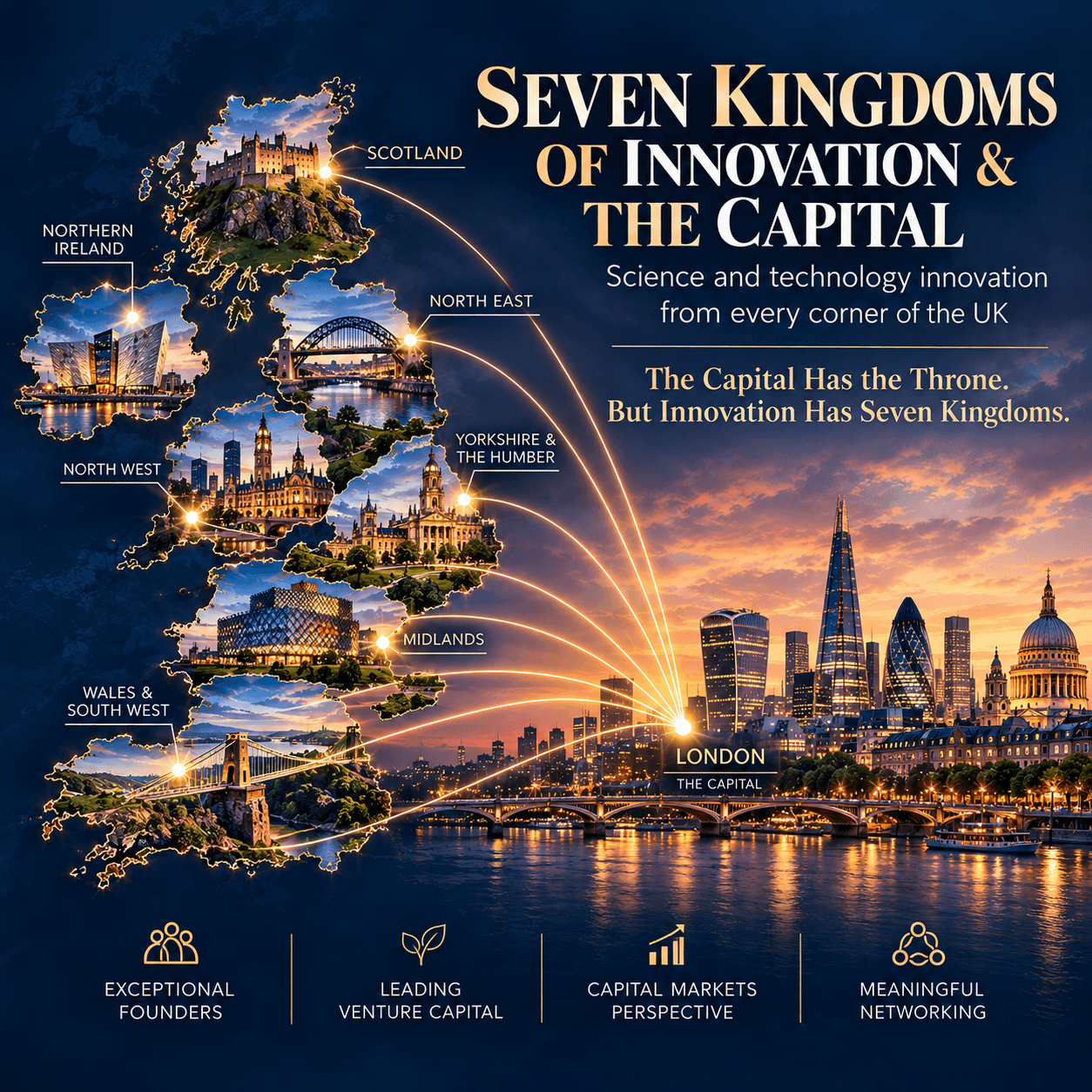 SEVEN KINGDOMS OF INNOVATION & THE CAPITAL Science and technology innovation from every corner of the UK