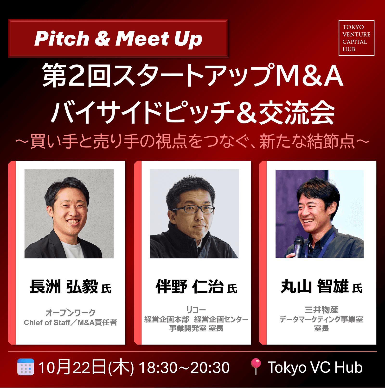 第2回スタートアップM&Aバイサイドピッチ＆交流会（10/22木）