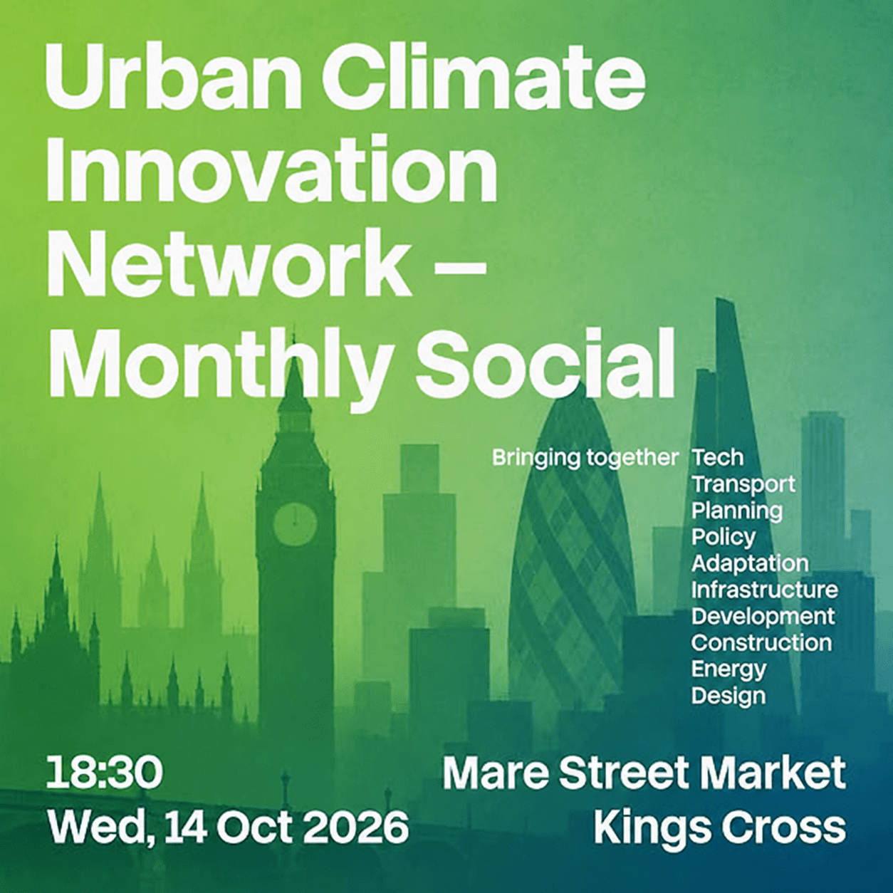 Urban Climate Innovation Network - October Social