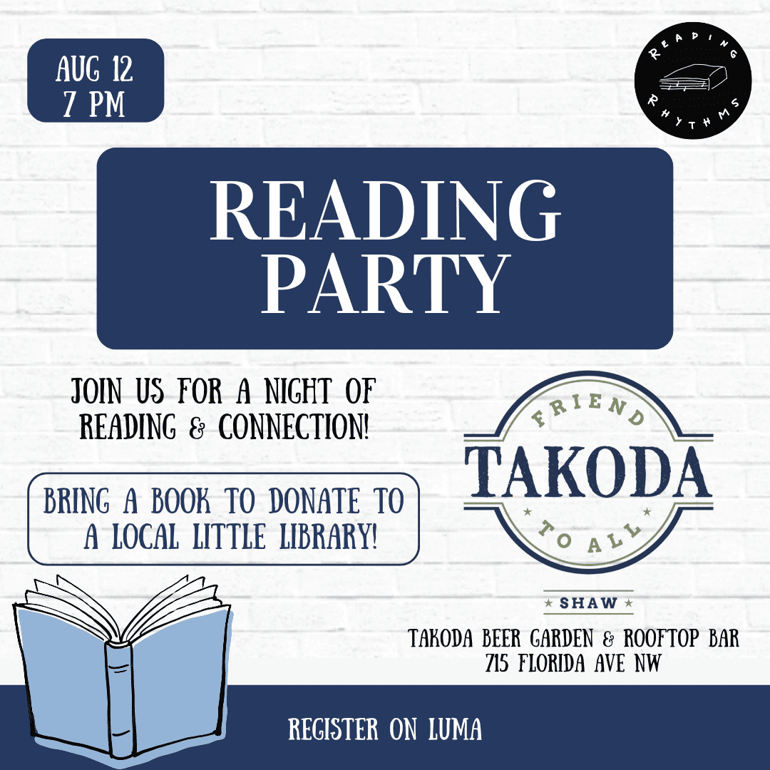 Reading Rhythms Washington DC: August 12th