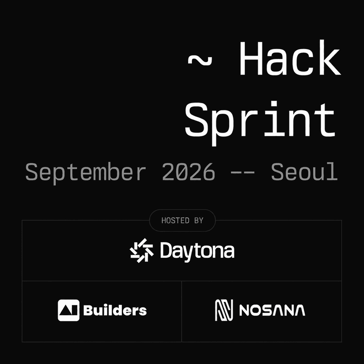 Daytona HackSprint Seoul 해커톤