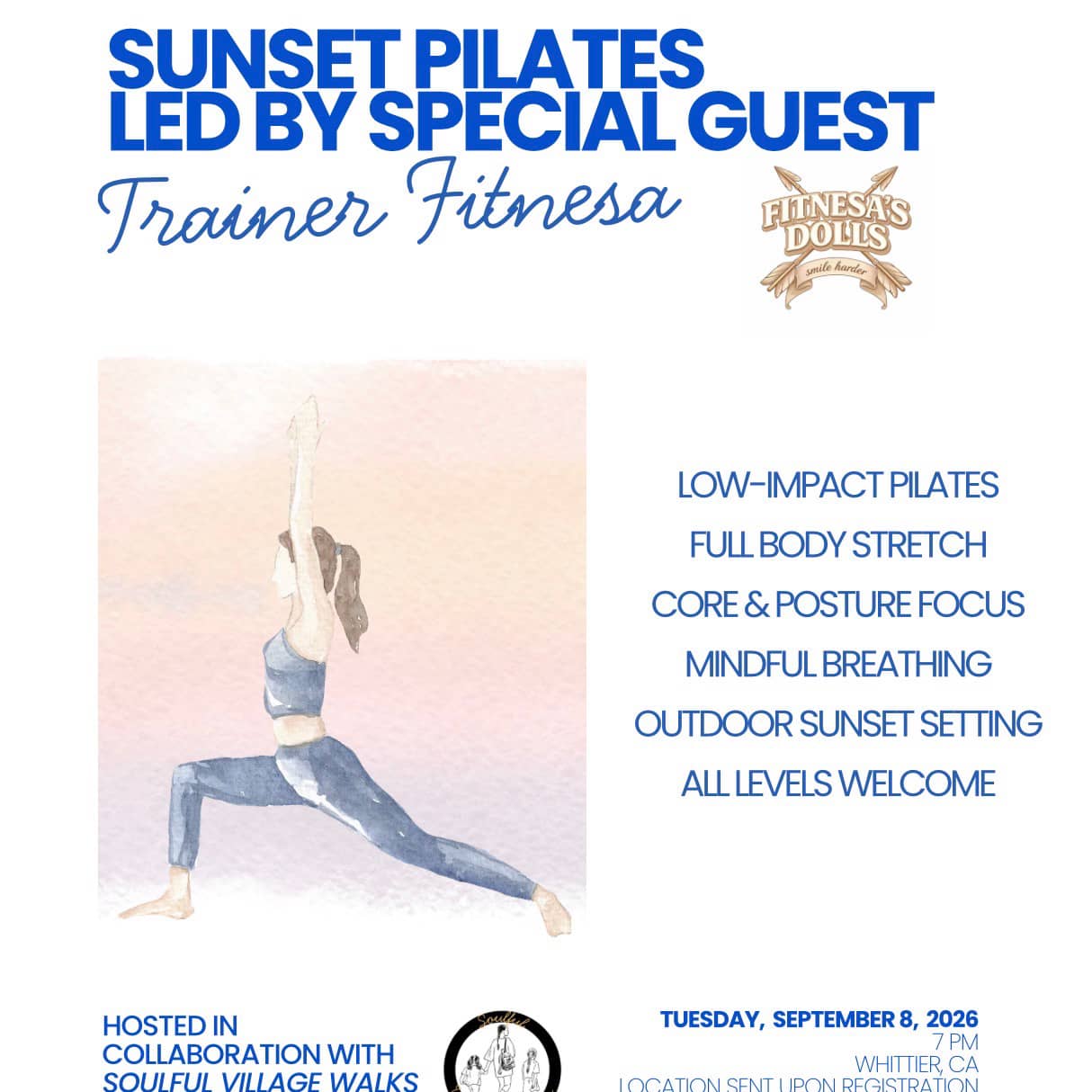 Sunset Pilates w/ Trainer Fitnesa