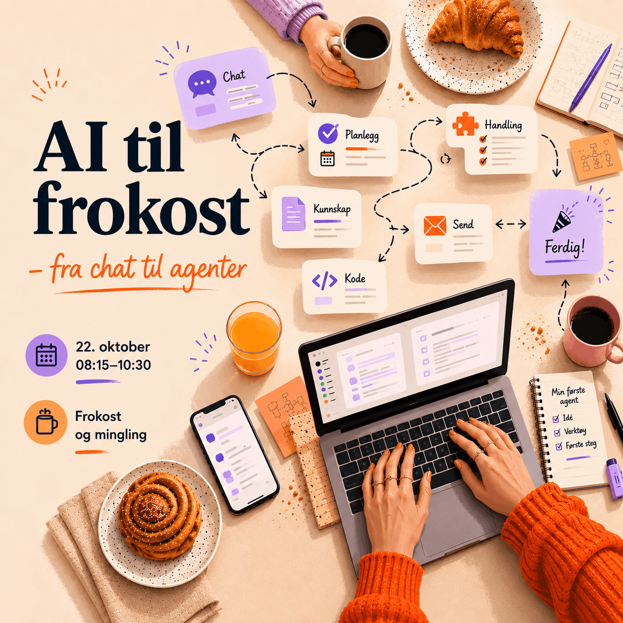 AI til frokost – fra chat til agenter