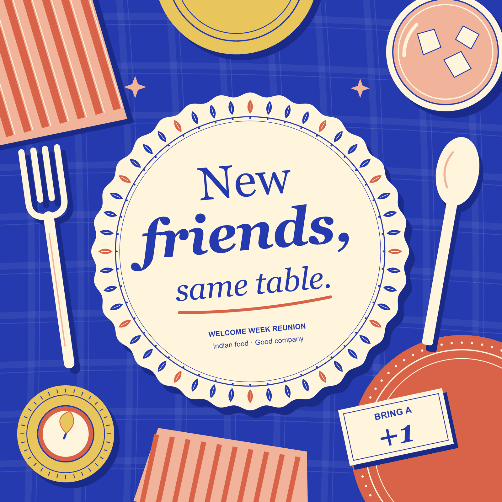 Welcome New Friends With Indian Food