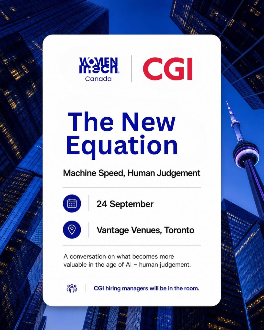 WITxCGI The New Equation: Machine Speed, Human Judgement