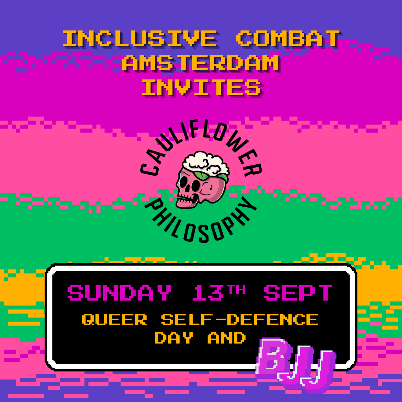 Inclusive Combat Invites Cauliflower Philosophy: QUEER SELF-DEFENCE DAY + BJJ