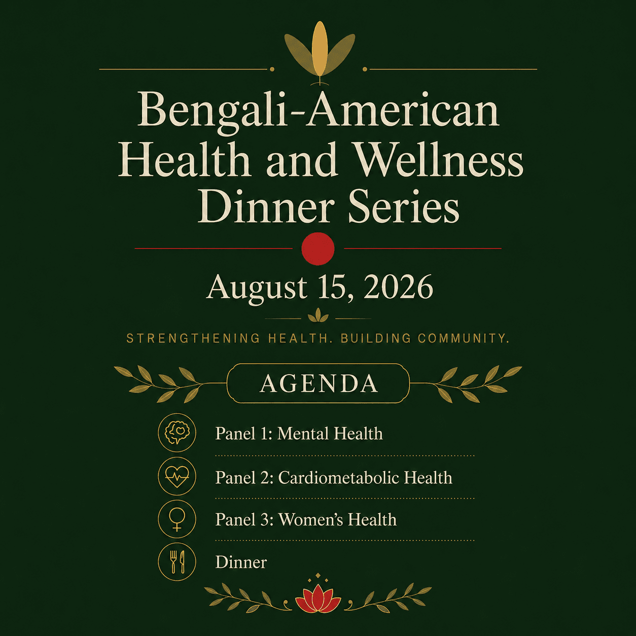 Bengali-American Health & Wellness Dinner Series