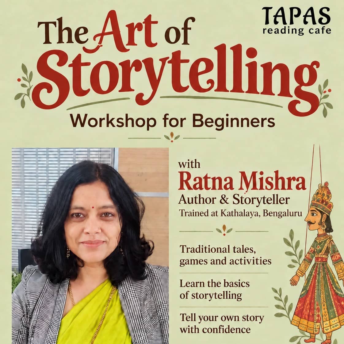 Storytelling Workshop For Beginners