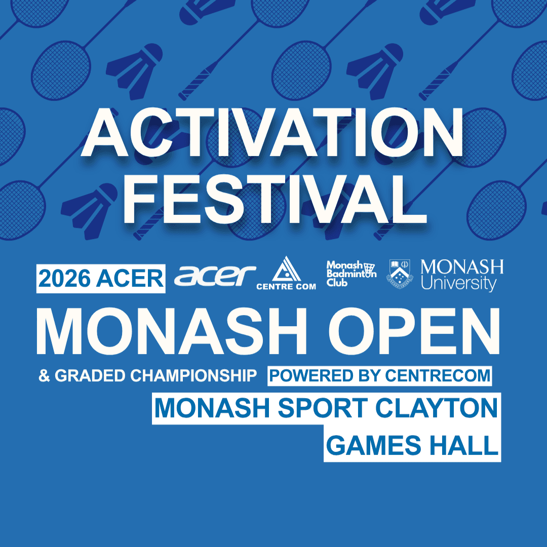 2026 ACER Monash Open Games Hall Activation Festival