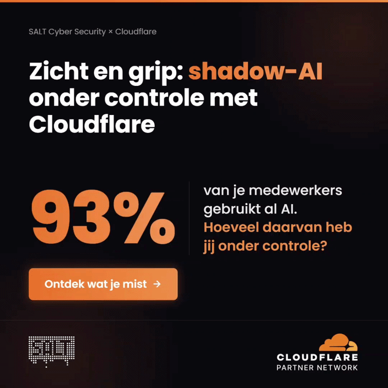 Zicht en grip: shadow-AI onder controle met Cloudflare