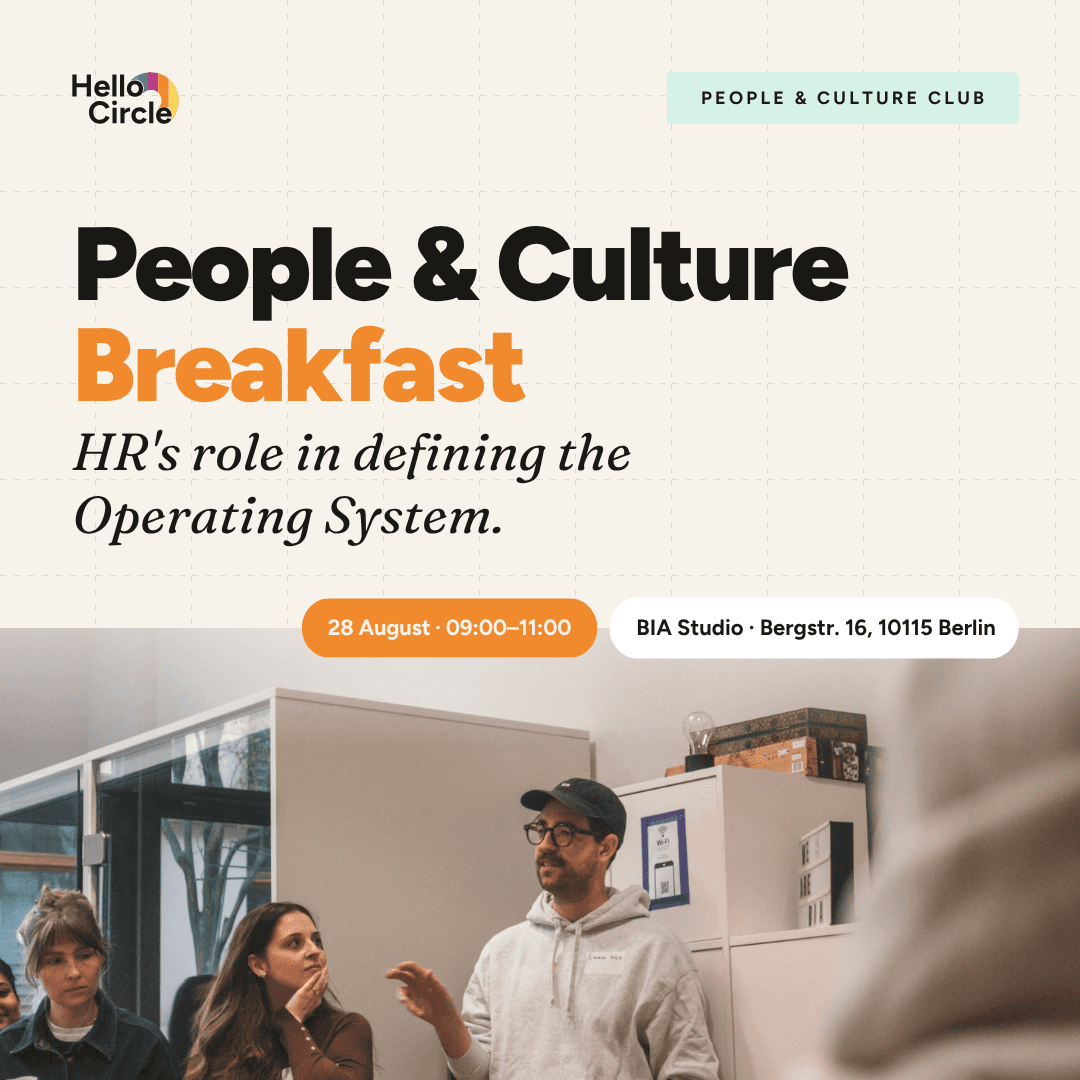 People & Culture Breakfast | HR’s Role in Defining the Operating System