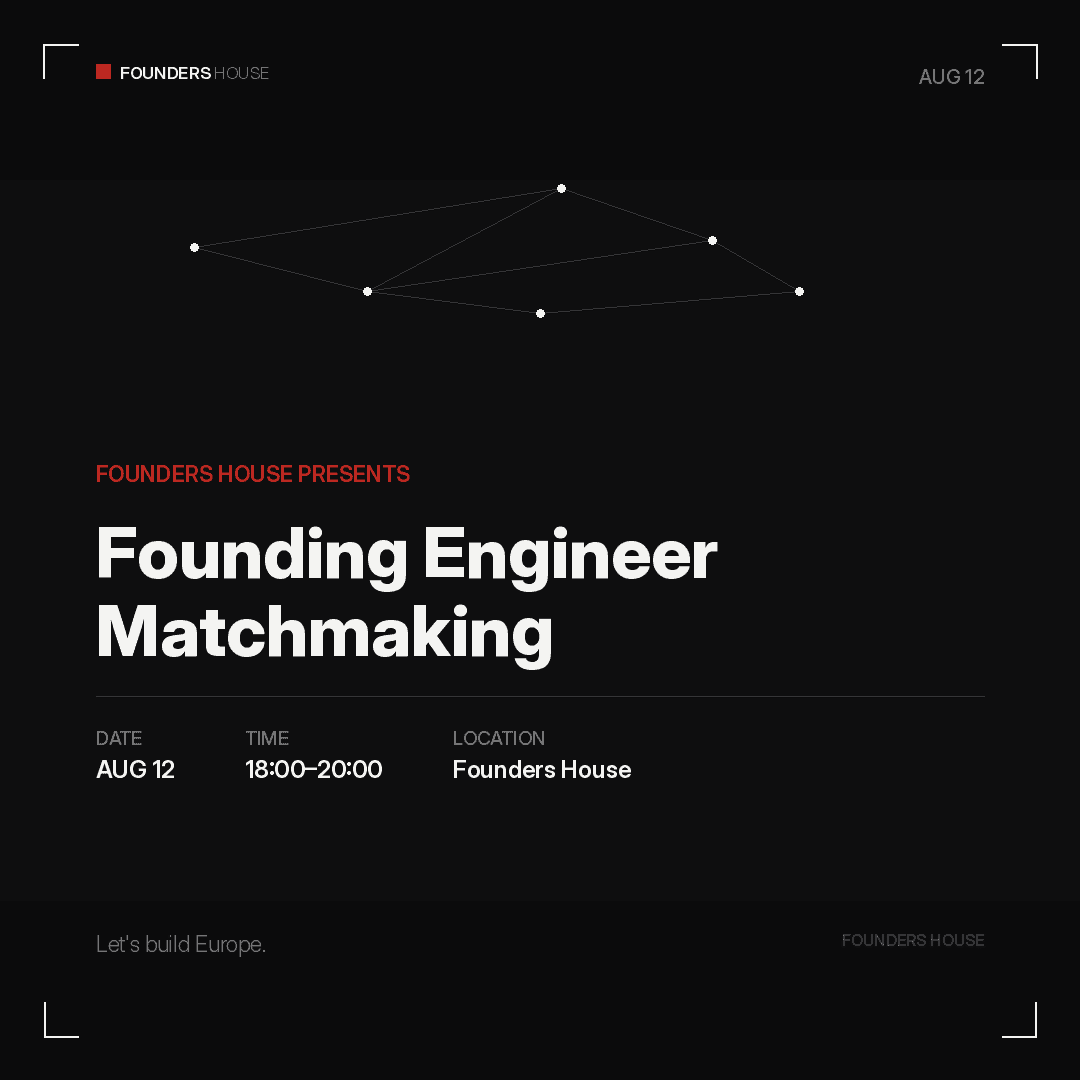Founding Engineer Matchmaking @ 🏠
