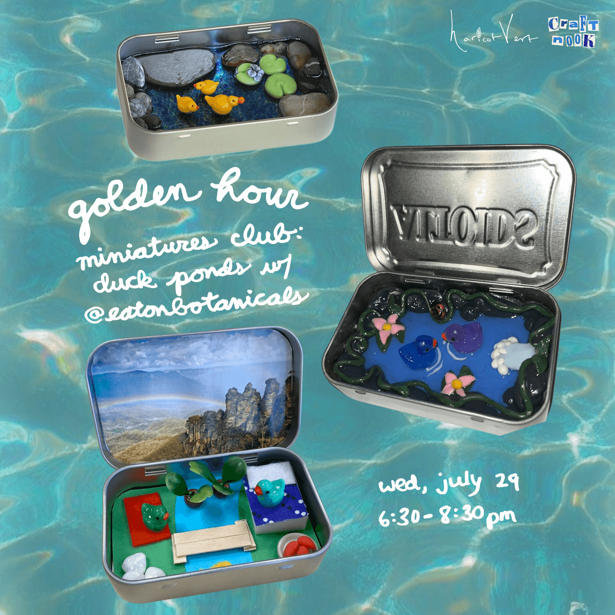 golden hour miniatures club: duck ponds w/ @eatonbotanicals