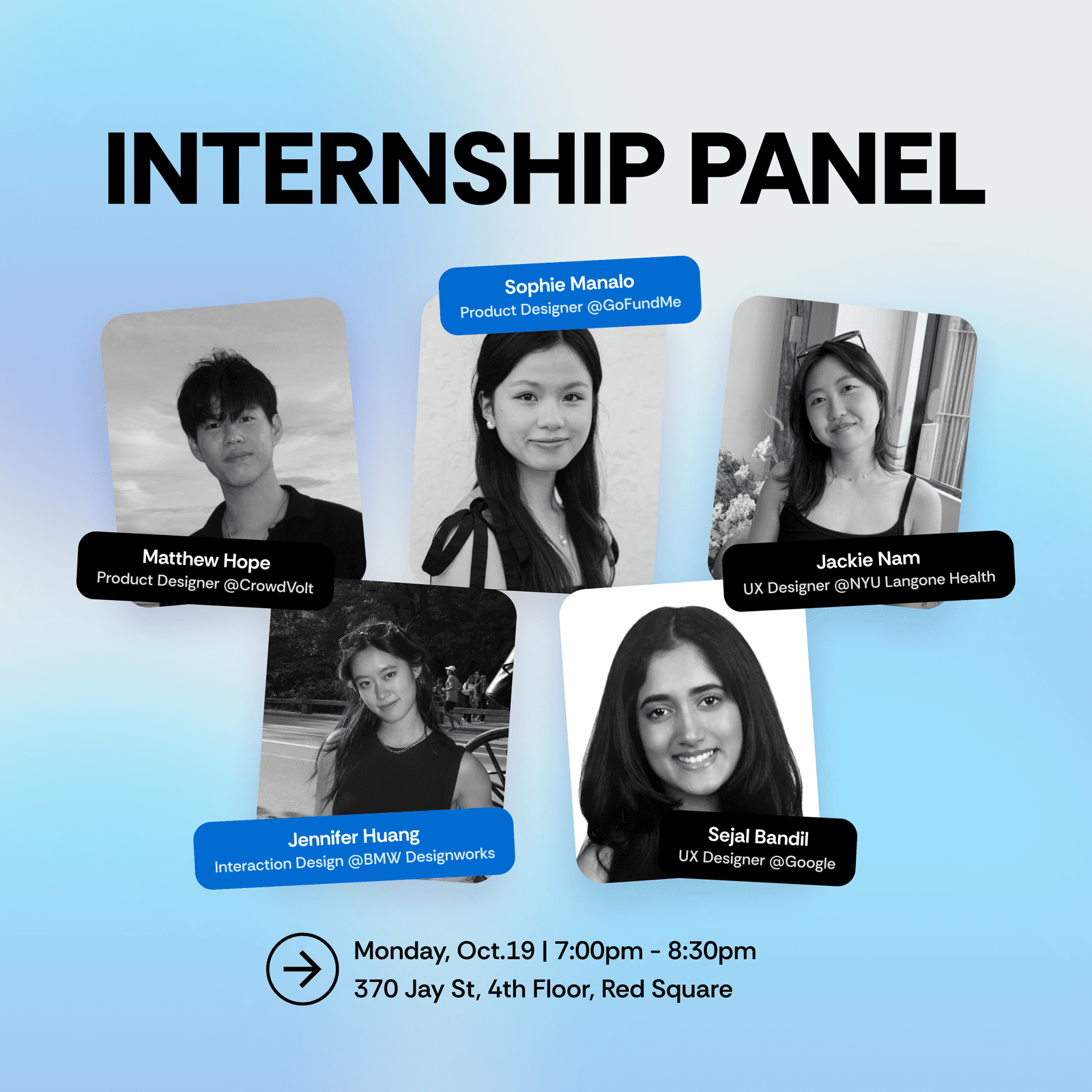 Designer Internship Panel