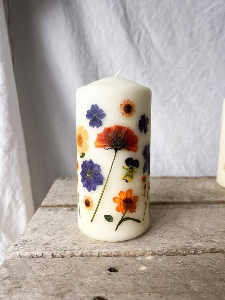 Art Social Hour: Pressed Flower Candles