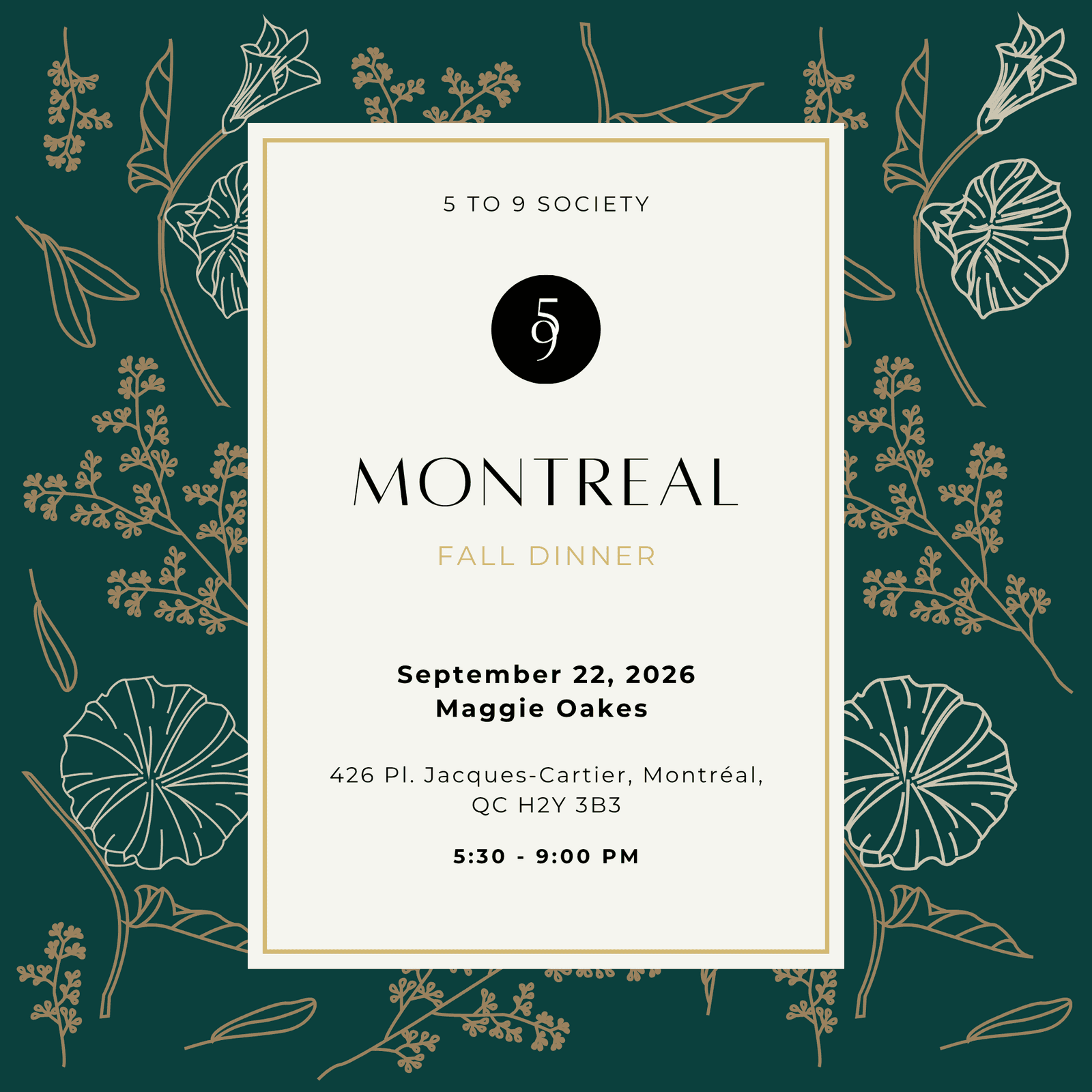 The Hiring Trust Problem | 5 to 9 Society Dinner - Montreal