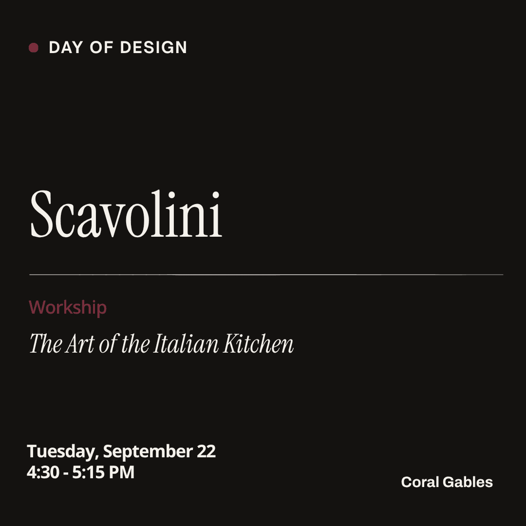 Scavolini: "The Art of the Italian Kitchen", Workshop