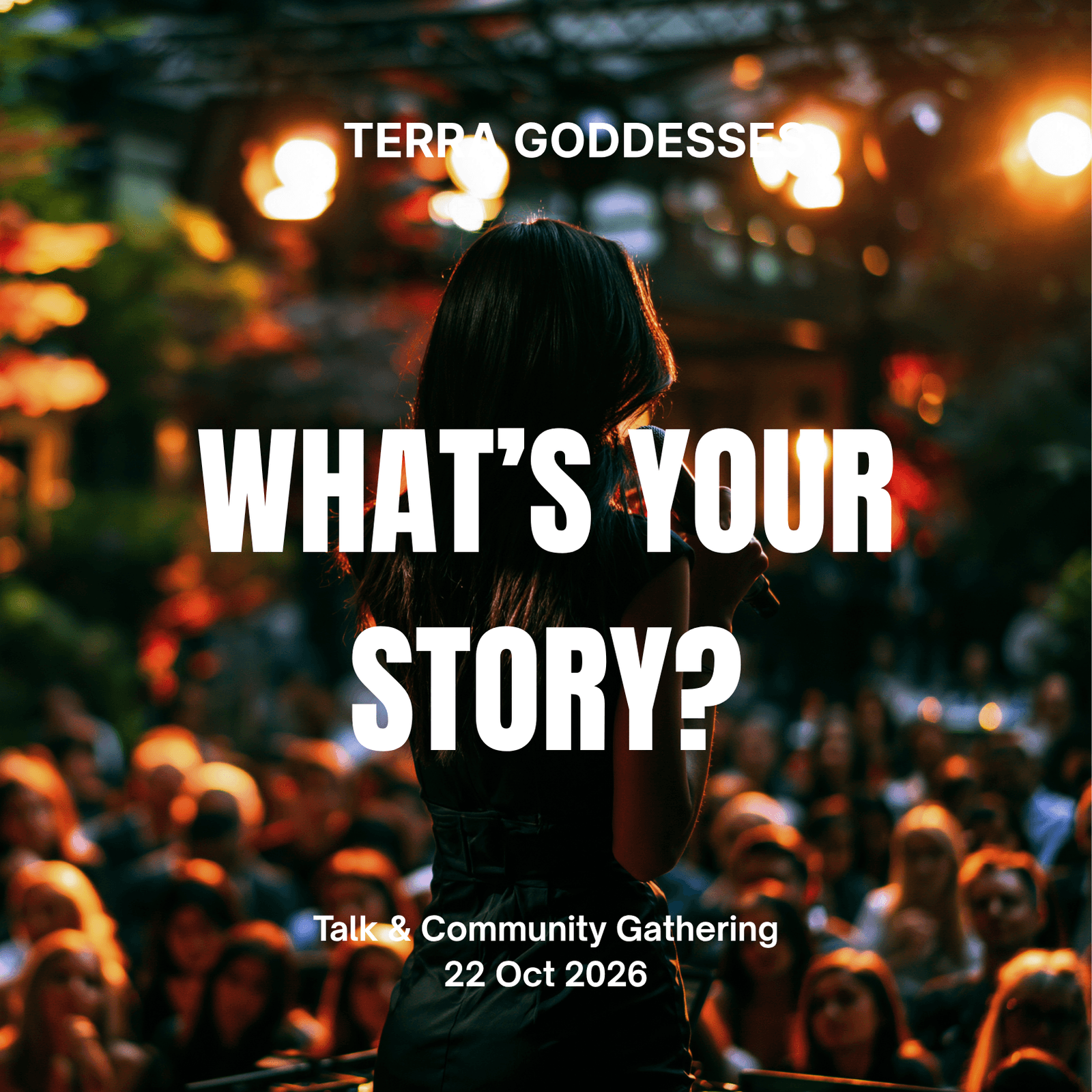 What’s Your Story? An Intimate Terra Goddesses Evening on Personal Storytelling with Anna Ong