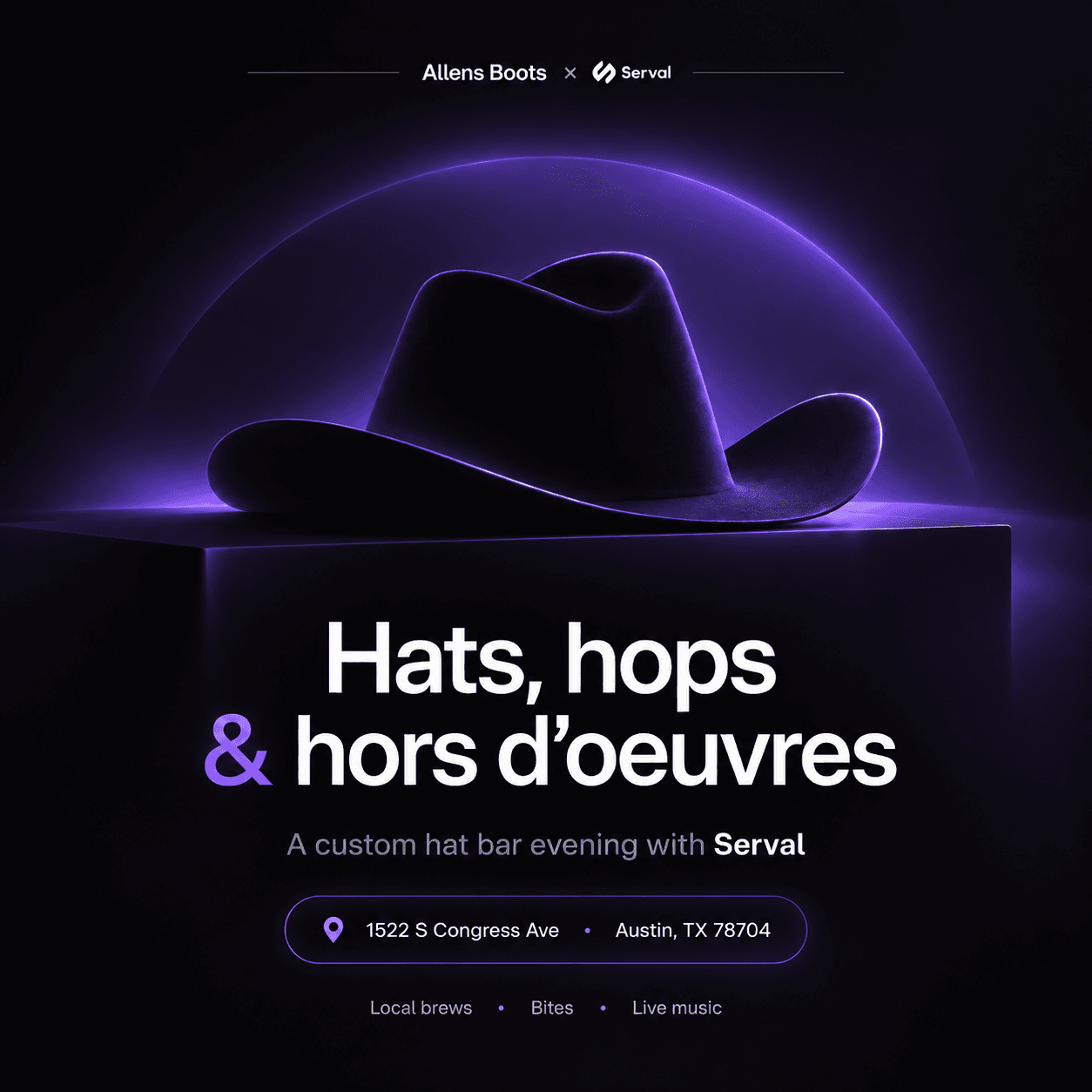 Hats, Hops & Hors d'oeuvres with Serval