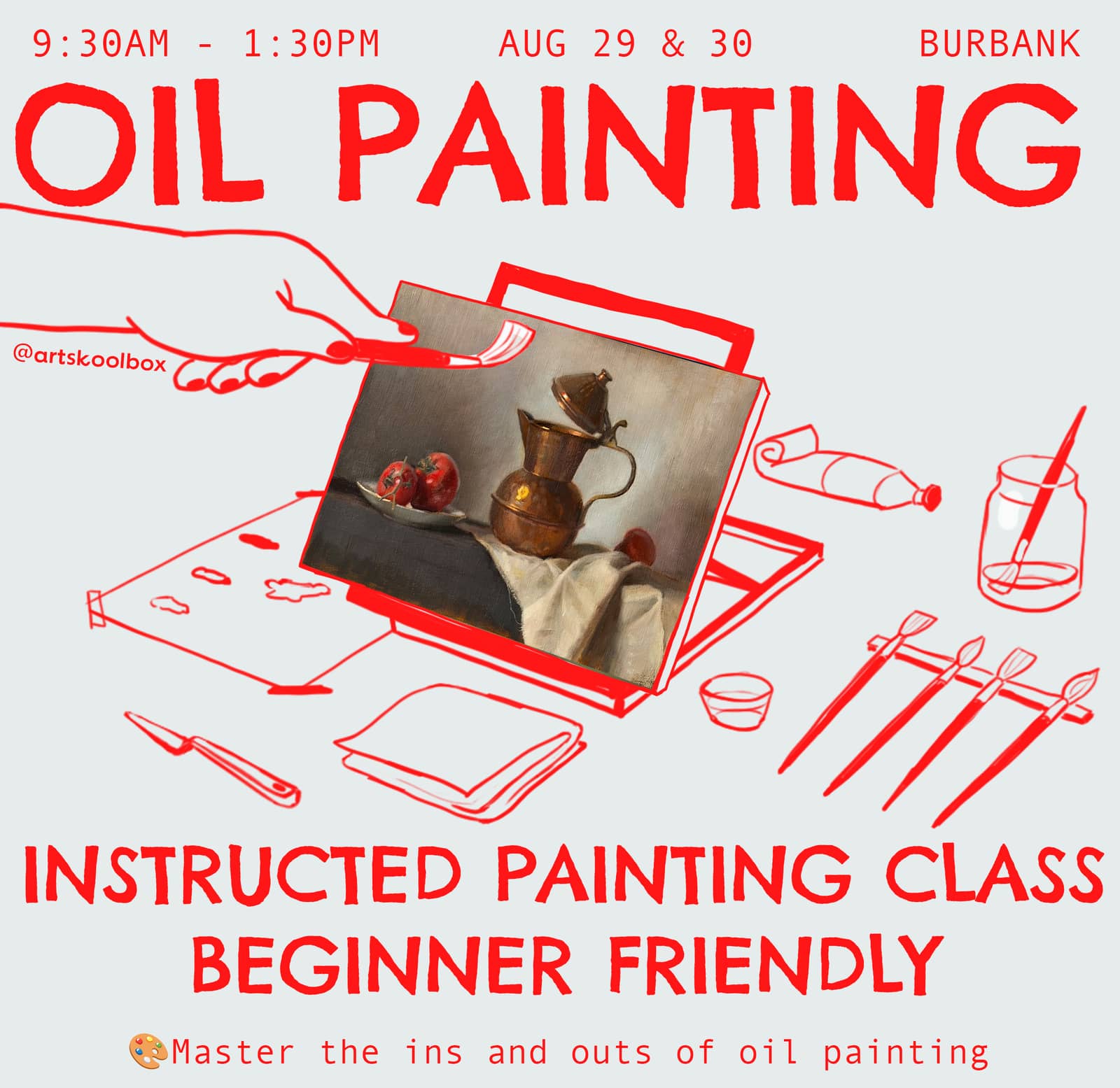 Oil Painting 2 Day Series - Still Life 8/29 & 8/30