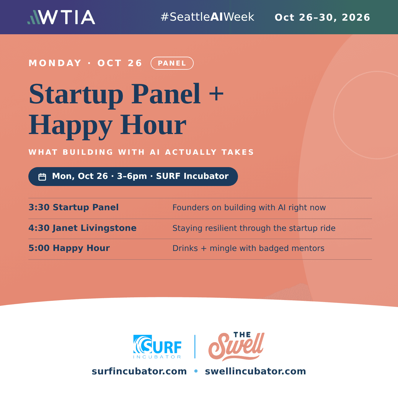 Startup Panel + Happy Hour @Seattle AI Week