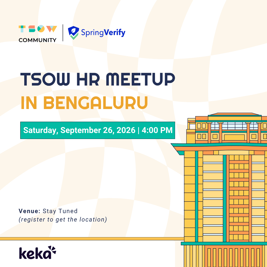 TSOW HR Meetup in Bangalore