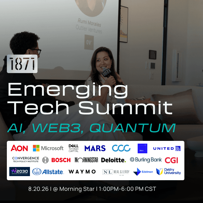 1871 Events: Scale the System: 1871 Emerging Tech Innovation Summit