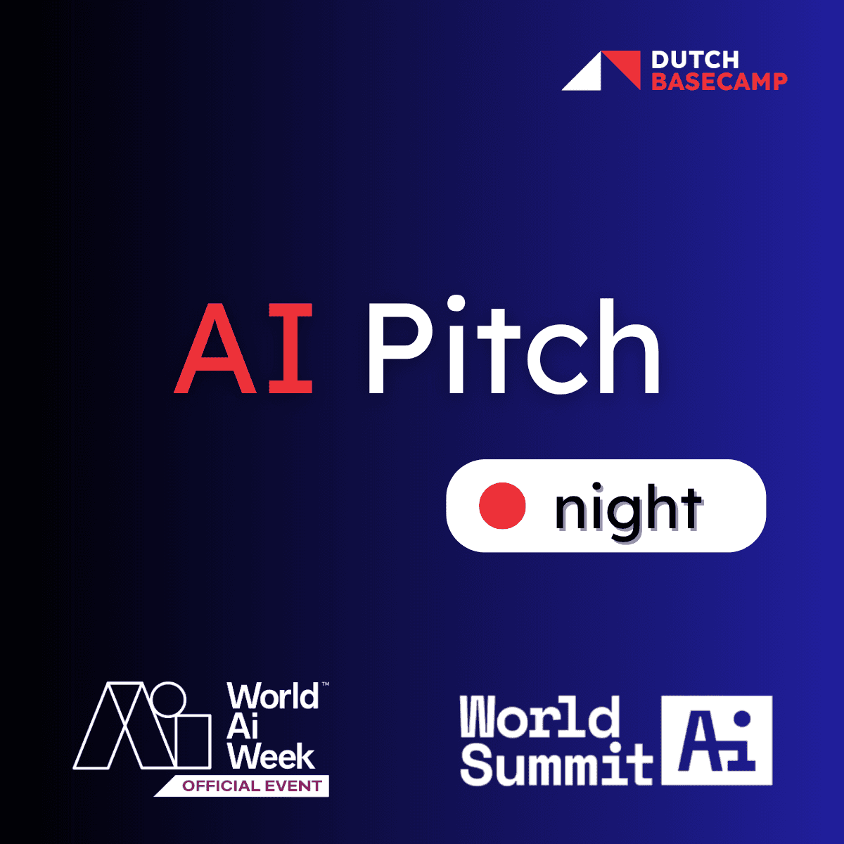 Pre-World Summit AI: Pitch Night