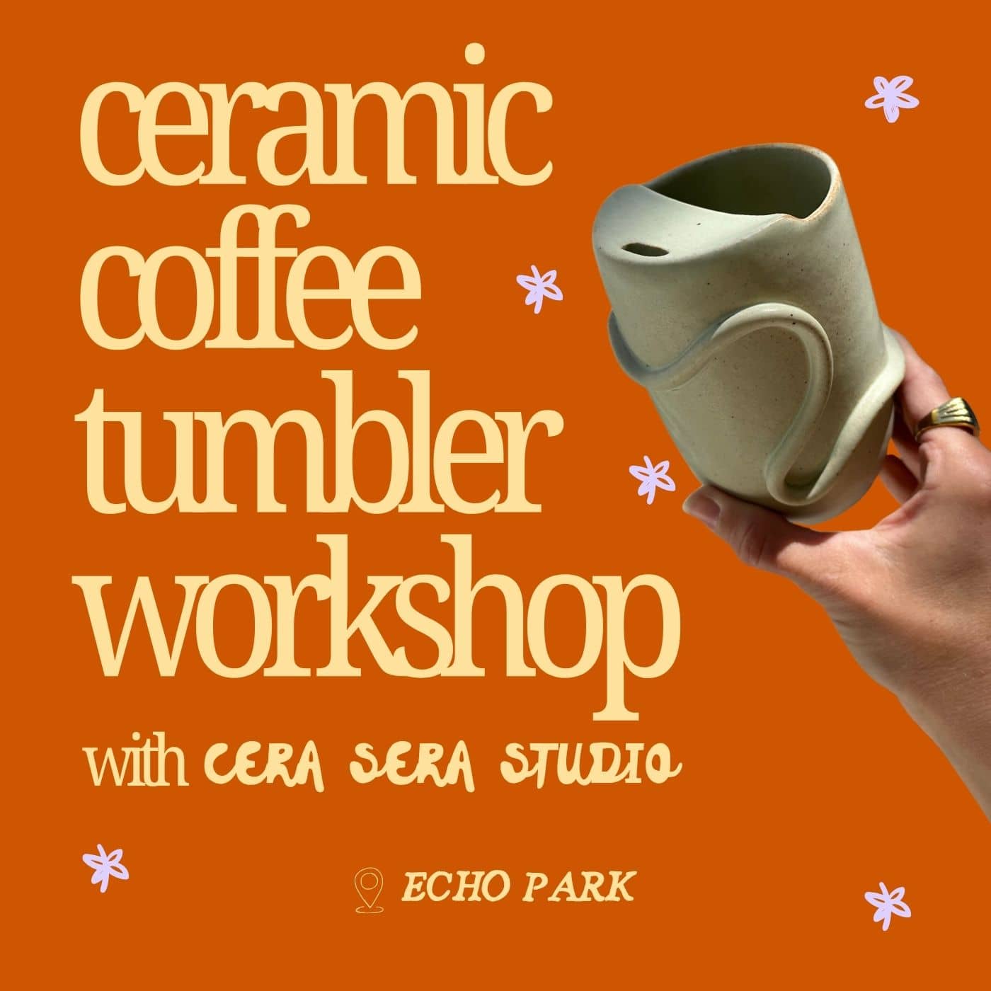 Paint A Ceramic Coffee Tumbler ☕️✨