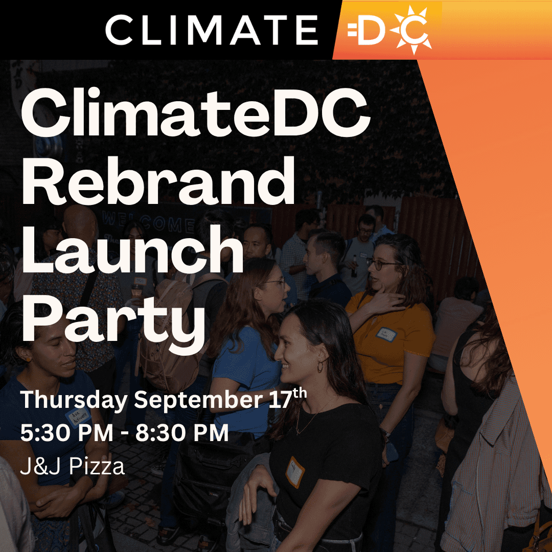 Climate DC Rebrand + September Meetup