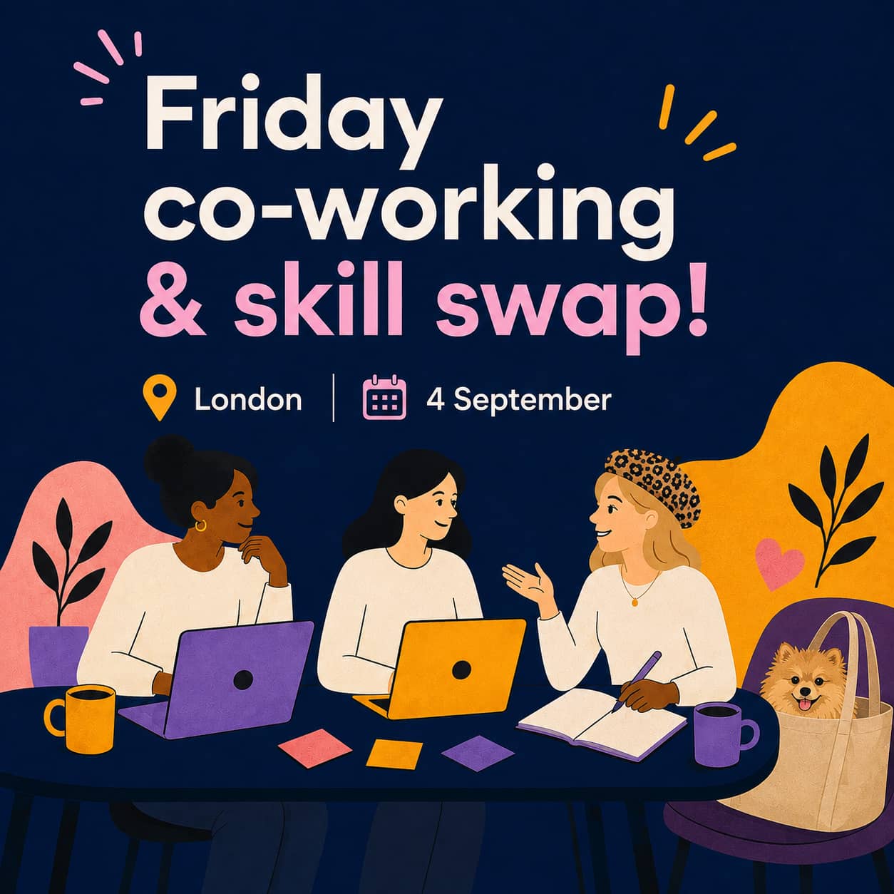 Ladies In Tech Friday Skills Swap & Co-Working