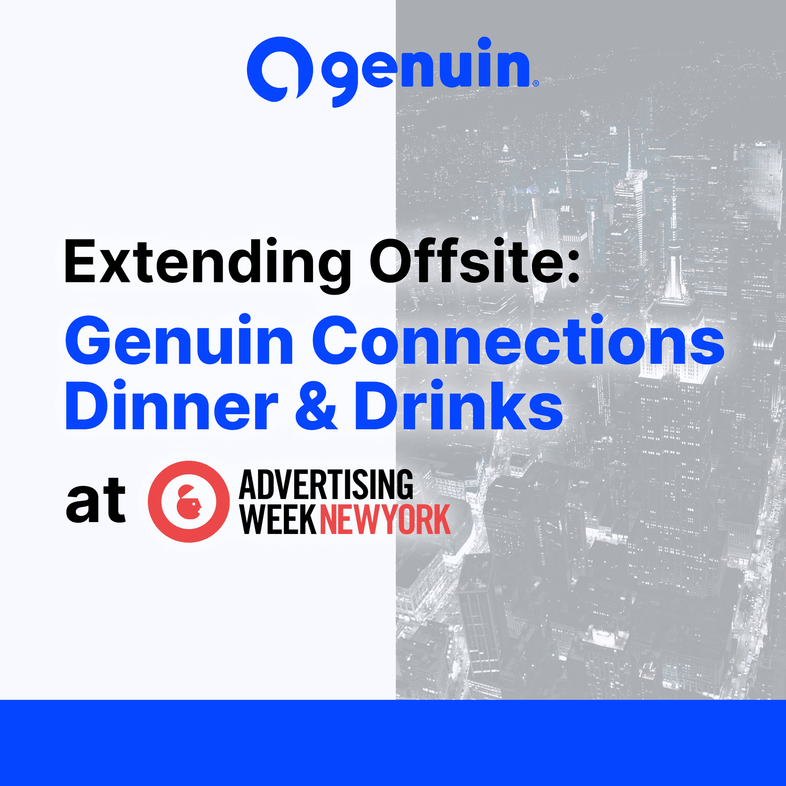 Dinner with Genuin at Advertising Week