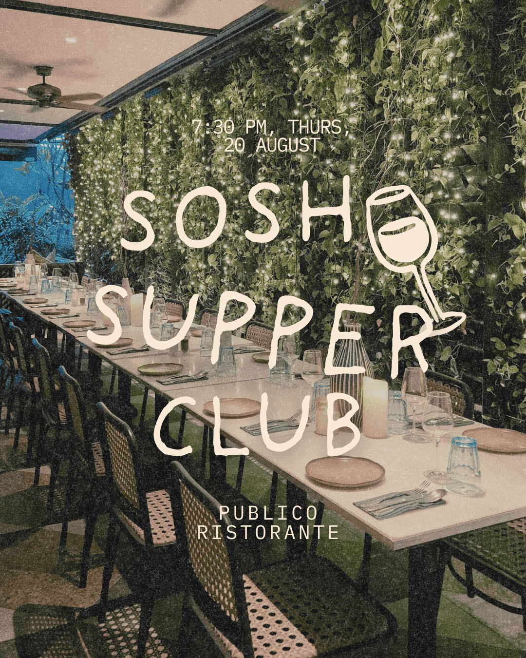 sosh supper club: publico