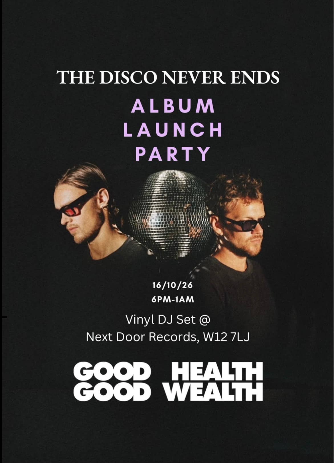 ALBUM LAUNCH PARTY + SIGNING with Vinyl DJ Set