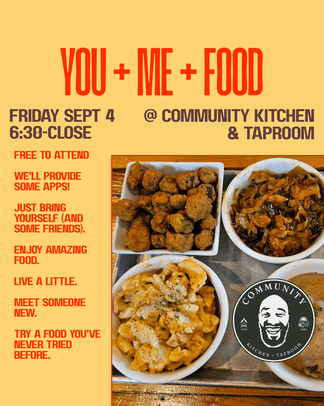 Dinner Meetup at COMMUNITY Kitchen + Taproom
